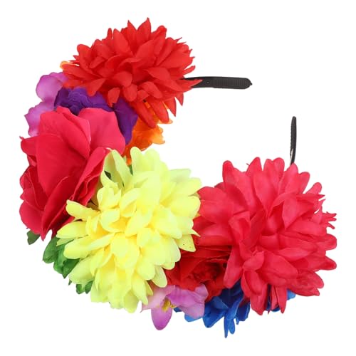 Bandeau du Jour des Morts fleuri pour sublimer votre costume d'Halloween en soirée