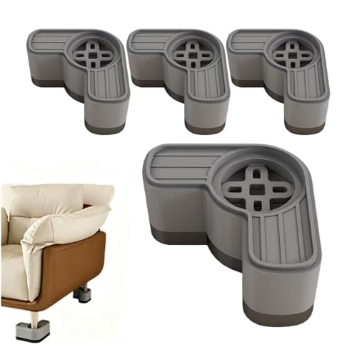 Bases para lavadoras y secadoras, con patas antideslizantes y resistentes a los golpes, paquete de 4 unidades, aptas para lavadoras, secadoras, frigoríficos y muebles.