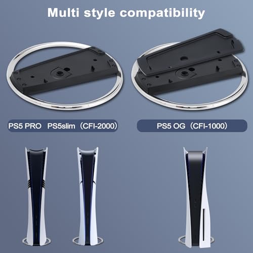 Vertical Stand Compatible with PS5 Slim & PS5 Pro – Sturdy Base and Secure Mount for PlayStation 5 Slim and Pro Consoles - Image 4
