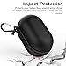 MoKo Carrying Case Compatible with Samsung Galaxy Buds + Plus 2020 / Galaxy Buds 2019, Protective Bag Portable Pouch Cover Storage Case with Elastic Band and Mesh Accessory Pocket - Black
