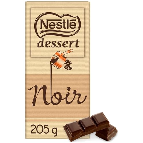 Nestlé Dessert - Chocolat Noir à Pâtisser - Tablette de 205g