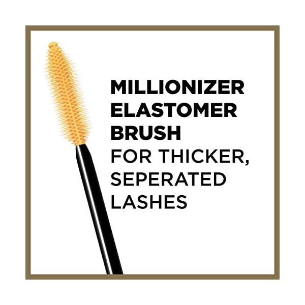 LOreal-Paris-Makeup-Voluminous-Million-Lashes-Mascara-Black-1-Tube LâOreal Paris Makeup Voluminous Million Lashes Mascara, Volumizing Collagen Infused Eye Makeup, Amplifying Mascara Brush, Washable, Black, 0.32 Fl Oz., 1 Count