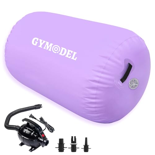 Air Roller Gymnastics Barrel Inflatable Tumbling Roller Air Mat, Air Barrel Gymnastics Tumble Track Mat with Pump for Backhandspring/Training Cheerleading/Yoga/Home and Outdoor Use by Gymodel - Image 7