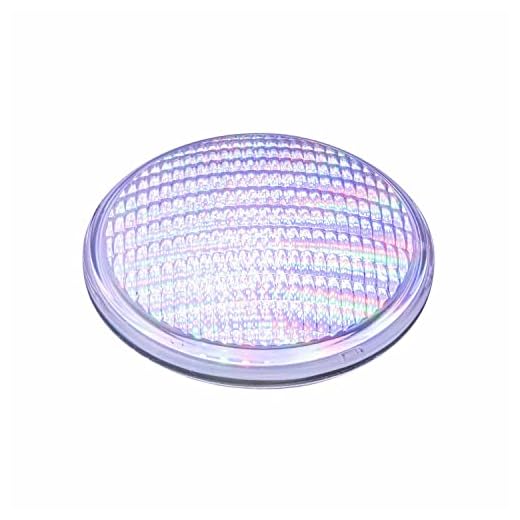 Popp®Nueva Bombilla Led Rgb 18W 36W Sumergible Par56 Dc12V Decorativa Piscina Ip68 Vidrio Blanco (36W, Rgb Multicolor)