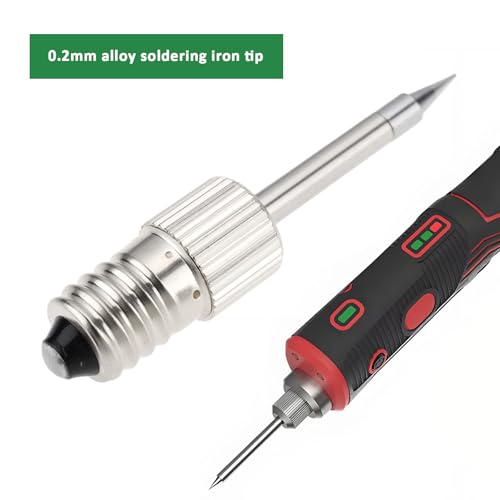 Image of 2pcs Alloy Replacement Soldering Iron Tips Compatible with FROGBRO Rechargeable Battery Cordless Soldering Iron LD006A
