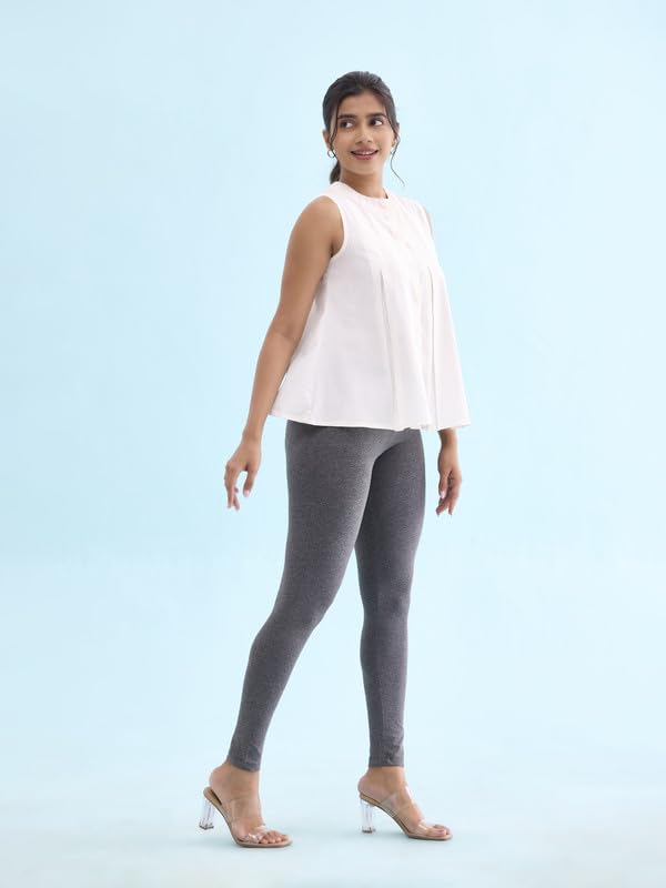 Image of GO COLORS Women Slim Cotton Leggings