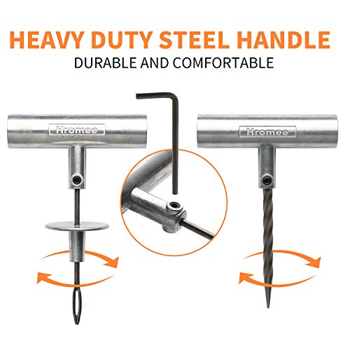 Hromee 56 Pieces Tire Repair Tools Kit For Car, Trucks, Motorcycle, Atv, Rv Universal Emergency Flat Tire Puncture Repair Patch Set With Portable Bag #TOP2