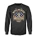 Official Winchester Mens Cotton Southern Rebel Skull Graphic Long Sleeve T-Shirt (XL, Black)