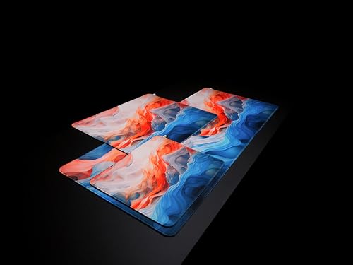 Cherry Xtrfy GP5, Mouse Pad Gaming In Tessuto M 320 X 270 X 3 Mm, Superficie Liscia Per Una Maggiore Precisione, Bordo Cucito, Antiscivolo, Lavabile In Lavatrice, Amnis Blue, M (320 X 270 X 3 Mm) - 5