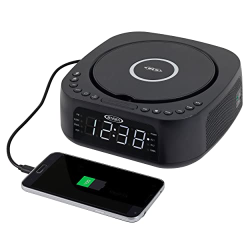 image for Jensen JCR-375 Stereo Digital Dual-Alarm Clock with Top-Loading CD Pla
