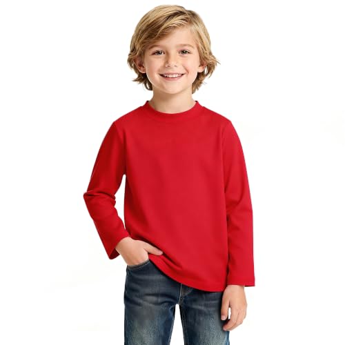 Image of Magic Park 6M-14Y Baby Short Long Sleeve Tee Tops Toddler T-Shirt Kids Solid Color Shirts Boys Girls Casual Blouse