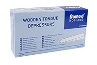 Romed Holzspatel Mundspatel aus Holz (1 x 100 Stück)