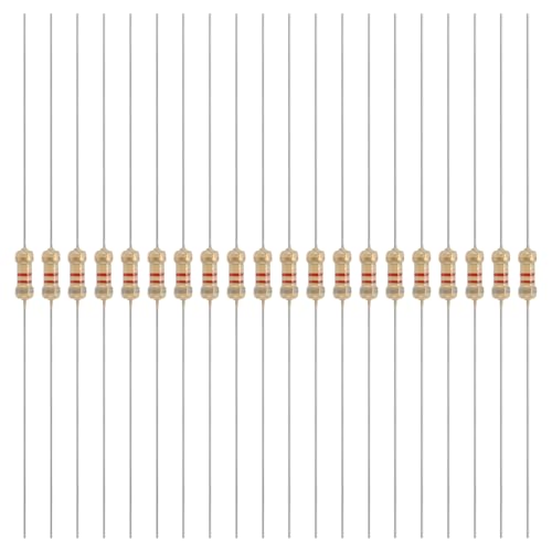 YOKIVE 200 Pcs 1/4W (0.25 Watts) 8.2k Ohm 5% Carbon Film Resistor, Carbon Film Single Fixed Resistor | Great for DIY Electronic Devices, Circuit Boards, Sensors