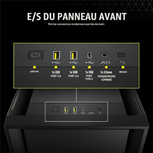 Corsair 5000D Tempered Glass Midi Tower Noir