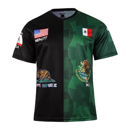 Keebik Soccer Jersey for Men Short Sleeve Training Shirt Breathable Sport Casual T Shirt for Soccer Fans GuatemalaMexico