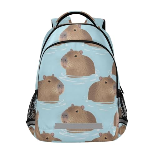 Sac à dos d'école Capybara ALAZA pour adolescents et primaire