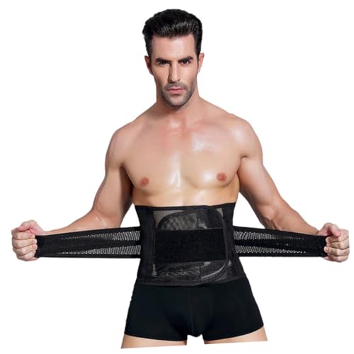 VICASKY Belly Wraps for Men Women Slimming Belt Waist Trainer Workout Waist Belt Wrap Xxl Comfort Elastic Black
