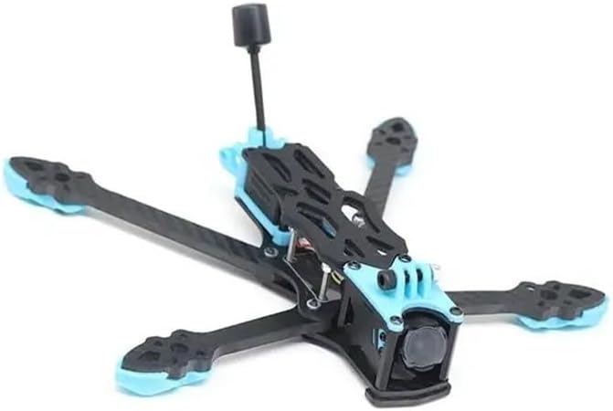 Fit for O3 Quadcopter Frame Kit 5.5mm arm FPV O3 5inch KIT 225mm Frame Carbon Fiber FPV Drone(Blue O3 Version)