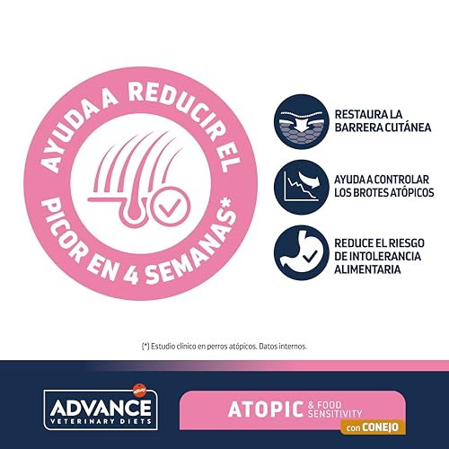 Advance Veterinary Diets Atopic Medium & Maxi, Hundefutter mit atopischer Dermatitis mit Kaninchen, 3 kg