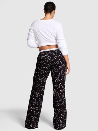 Victoria's Secret PINK Women's Flannel Pajama Pants, Lights, S - image 3