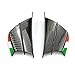 JIAOJIAO Han-Store Moto Winglet Aile aérodynamique Spoiler Fit for Ducati 899 959 1198 1198S 1199 1299 Panigale V4 V4S V2 V4R Supersport S (Color : Bright Black Carbon)