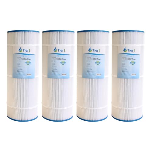 Tier1 Pool & Spa Filter Cartridge 4-pk | Replacement for Hayward C1200, Star-Clear Plus, Filbur FC-1293, Pleatco PA120, Unicel C-8412 and More | 120 sq ft Pleated Fabric Filter Media