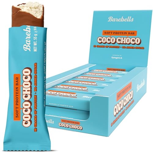 Barebells Protein Bars 16g Protein Sugar Free Chocolate Low Carb 12 Pack x 55g Coco Choco Flavour