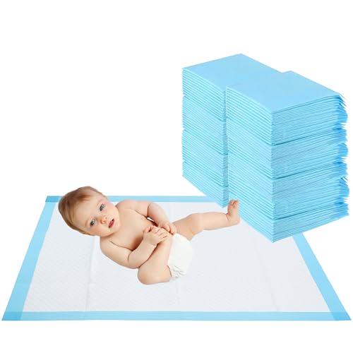 HA NOVA – Alèses jetables bébé 45x60 cm, matelas à langer bébé, Lot de 50 – Ultra absorbantes, imperméables et hypoallergéniques – Protection lit bébé,...