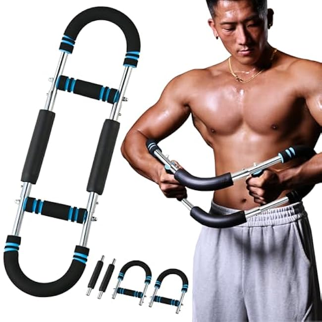 Chest Workout Equipment,Twister Arm Trainer,Arm Trainer for Men,Chest Trainer,Chest Clip Muscle,Adjustable Portable Arm Toner - Detachable Design for Home & Gym Use