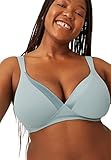 Naturana BH Damen ohne Bügel Cup A-D 100% Angenehm Dank extra Softer Schalen I BH ohne Bügel mit nahtlosen Cups - Ideal unter Blusen & T-Shirts Damen BH für maximalen Halt 95 Matcha Sorbet B
