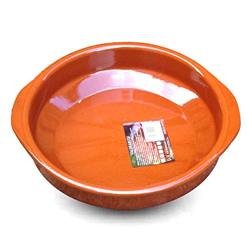 Cazuela Barro Redonda Asas 28 Cm En Oferta V.arcos - Cazuela Barro Red. 28Cm.