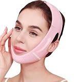 MáScaras Faciales En V, Máscara Lifting Facial Reutilizable, V Line Lifting Máscara Correa, Reductor de Papada, Ajustable, Forma De V Para Papada Y Piel Facial FláCida