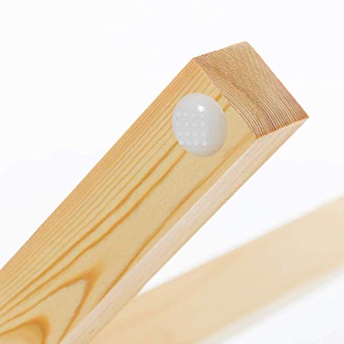 Image of Ash & Roh Wood Coat Rack Freestanding, Modern Standing Coat Stand Hanging For Jacket, Hat, Cloth, Purse, Hand-Bag - Hall Tree Entry Way, Farmhouse (Beige, 92-1), 50X50X165 Cm