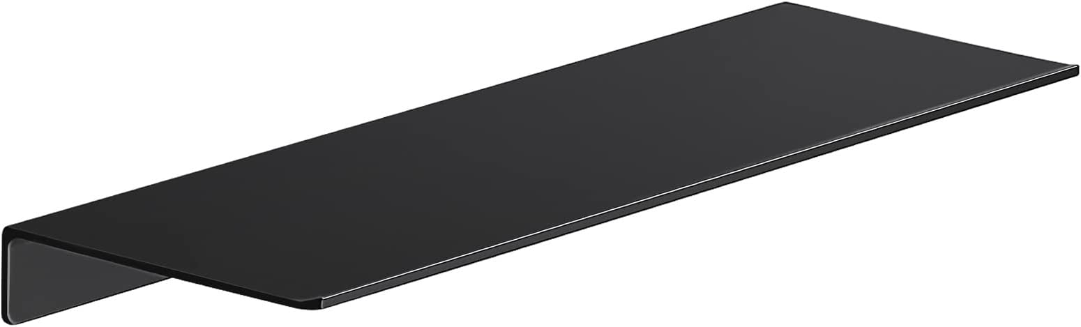 Danpoo Metal Wall Shelf, Black Floating Shelf, Small Bathroom Shelf, 16" Display Shelves for Wall Storage