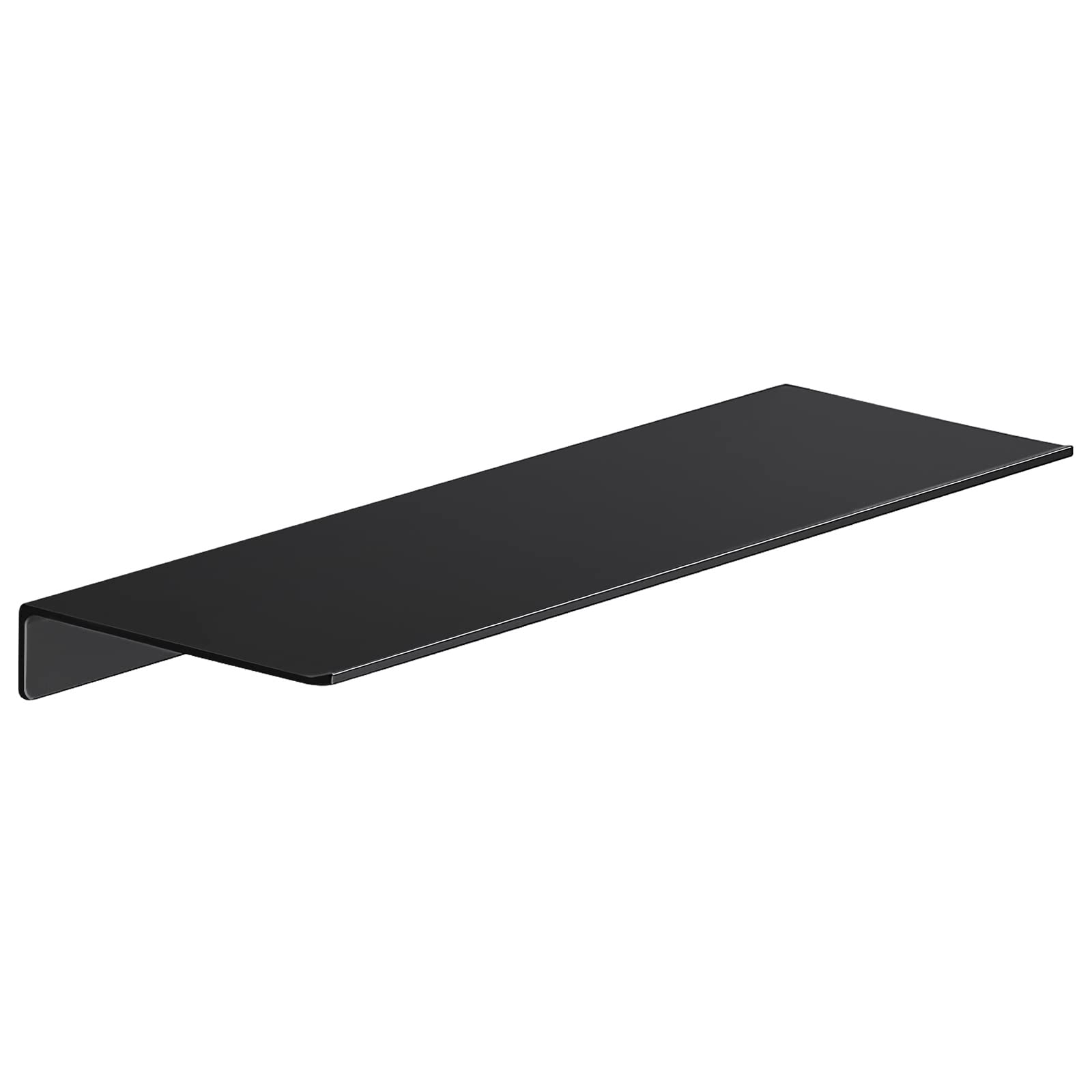 Danpoo Metal Wall Shelf, Black Floating Shelf, Small Bathroom Shelf, 16" Display Shelves for Wall Storage