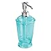 InterDesign Franklin Liquid Soap & Lotion Dispenser Pump for Kitchen or Bathroom Countertops, Aruba/Chrome