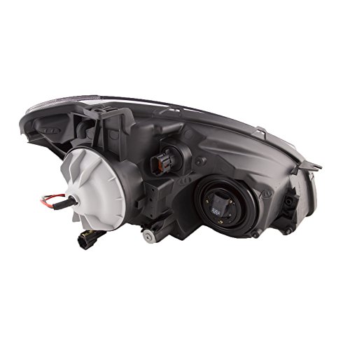 Headlightsdepot Black Housing Halogen Headlights Compatible With Nissan Altima 2005-2006 Includes Left Driver And Right Passenger Side Headlamps #TOP1
