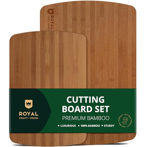 ROYAL CRAFT WOOD Wooden Cutting Boards for Kitchen Meal Prep