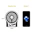EasyAcc Desk Air Circulation Fan with Remote,11 inch Quiet Cooling Fan,3D Auto Oscillating for Whole Room,12H Timer,for Office Bedroom Kitchen Home (BK 2600)