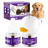 DOGGYZSTYLE Difusor De Feromonas Calmantes para Perros,Alivio Natural De Ansiedad para Perros,Reduce Eficazmente El Estrés Y El Ladrido,Adecuado para Todas Las Razas,2 Recambios