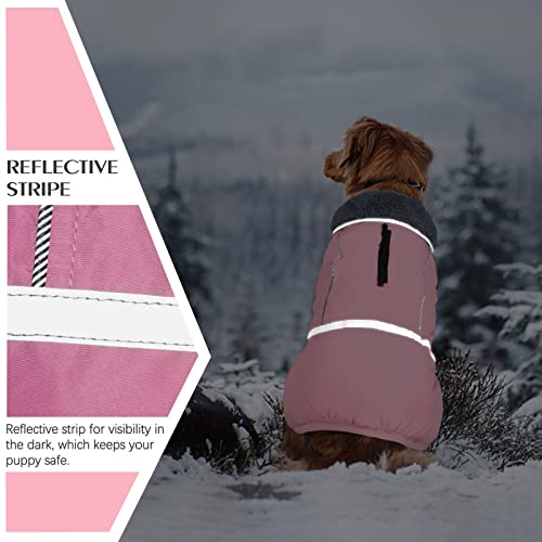 Image of QBLEEV Warm Dog Coat, Reflective Dog Jacket, Waterproof Dogs Winter Coat
