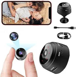 EYETECH Mini Wi-Fi Full HD 720P-1080P Wireless Magnet Camera Motion Camera Audio and Video Live with Wireless Recorded Magnet Cam with Light Vision and Motion Detection 48mp
