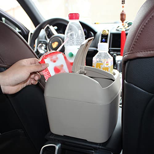 Basura portátil para portavasos beige PRETYZOOM de coche 5