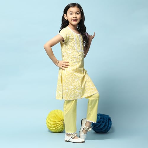 Image of BIBA Girls Cotton Suit Set