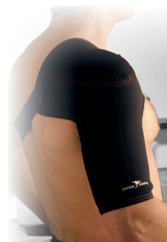 Precision Training Neoprene Shoulder Strap - Black/Red, large by Precision Training