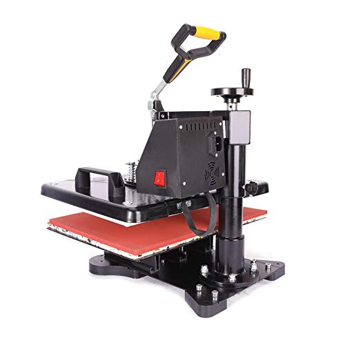 Foto von CREWORKS 5 in 1 Hitzepresse Heißpresse Heat Press Machine 38x30cm Transferpresse Tassenpresse Textilpresse Mulitifunktional Sublimation Wärmepresse Maschine 360 Grad für T-Shirts Becher Platten Kappe