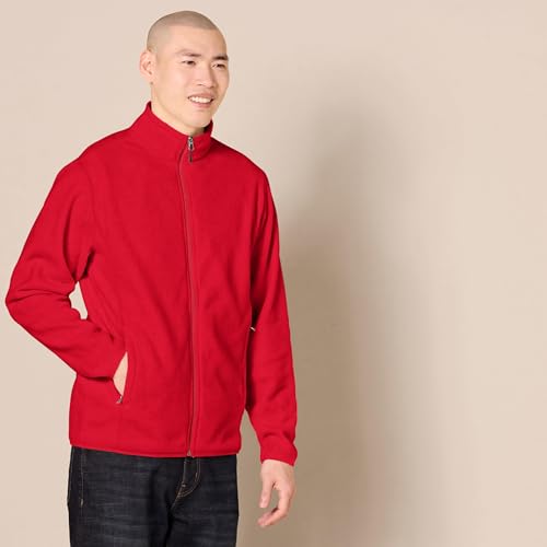 Image of Amazon Essentials Men's Full-Zip Polar Fleece Jacket, Warm, Soft with Zippered Pockets for Cold Outdoor Weather (Available in Big & Tall)