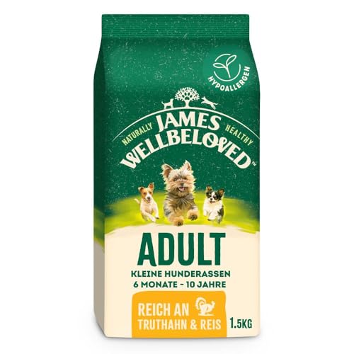 James WELLBELOVED 1,5kg Hund, kleine Hunderassen, Trockenfutter Truthahn & Reis