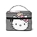 Produktbild Hello Kitty Make-up-Tasche, grau, Reise-Kosmetiktasche, große Tasche, Mesh-Pinsel-Organizer, Kulturbeutel für Frauen und Mädchen