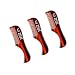 Zeus Handmade Saw-Cut Mustache Comb - 3" x 0.75"- 3 Pack - Quality Moustache Comb for Men